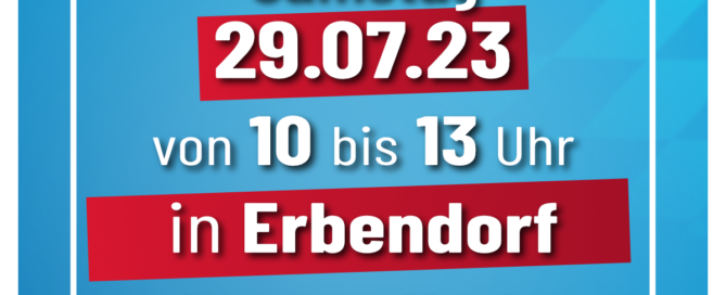 AfD Weiden Infostand in Erbendorf