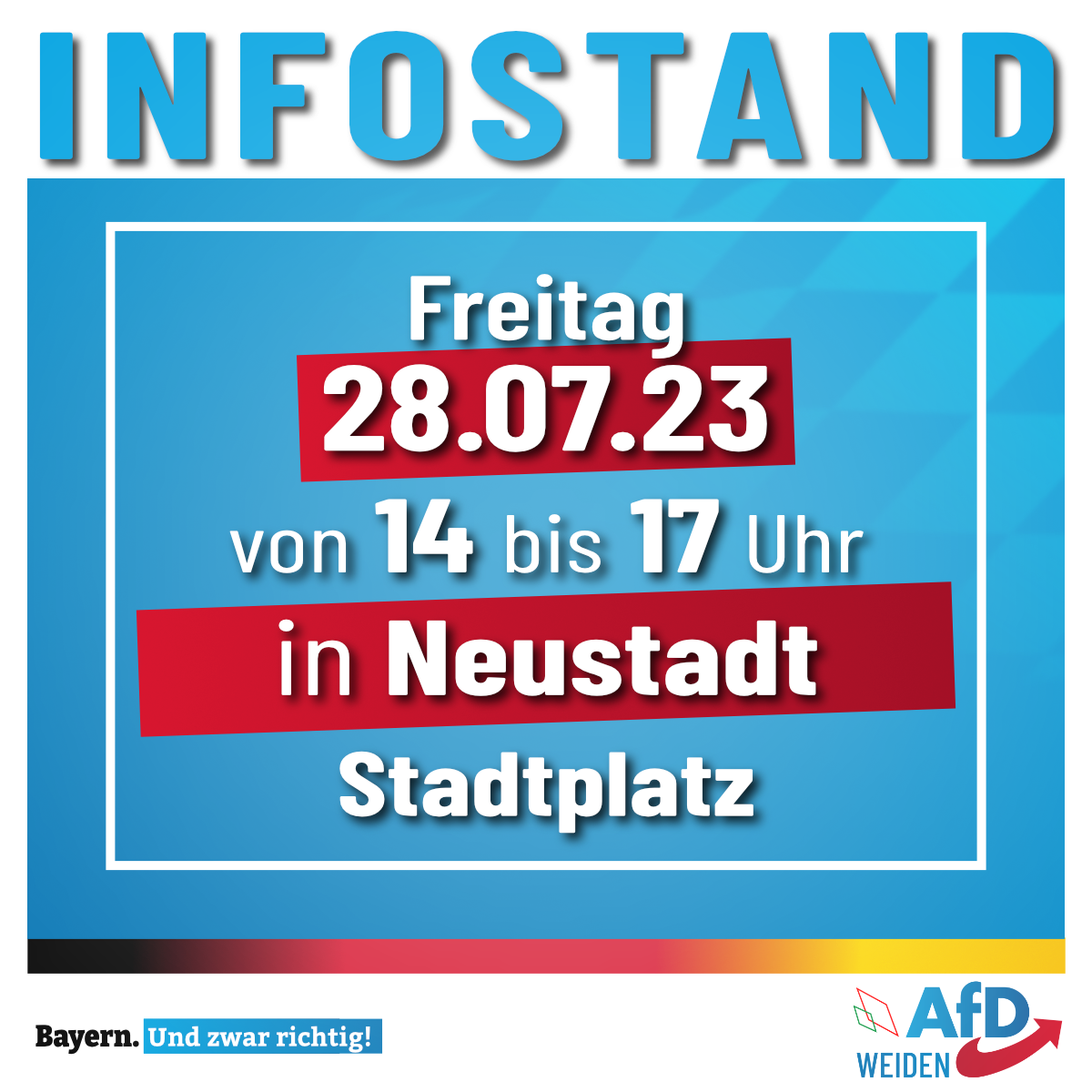 KV Infostand - Neustadt - 2023-07-28