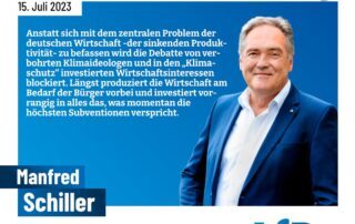 Manfred Schiller AfD Weiden - Deutsche Wirtschaft vs. Klimaideologie