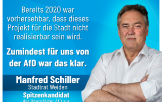 Manfred Schiller - AfD Weiden Oberpfalz - Bezirkstagswahl - Turnerbund Wohnpark