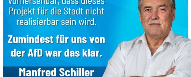 Manfred Schiller - AfD Weiden Oberpfalz - Bezirkstagswahl - Turnerbund Wohnpark