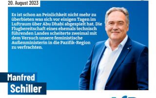 Manfred Schiller AfD Weiden - Wort zum Sonntag - Die grüne Art zu reisen.