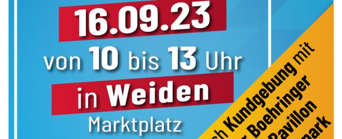 AfD Weiden Oberpfalz - Infostand 16.09.2023