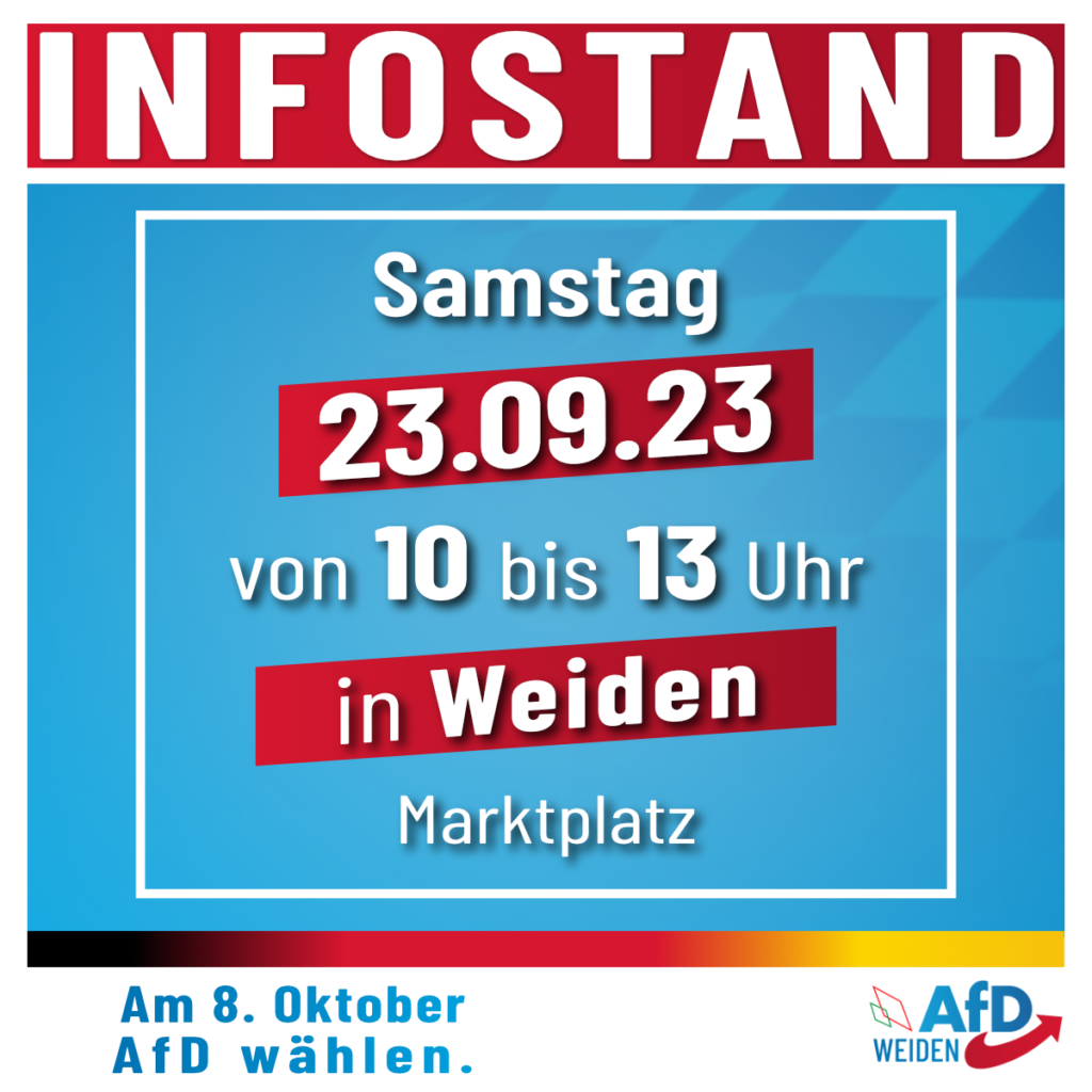 Infostand KV Weiden in Weiden 23.09.2023