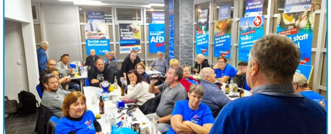 AfD Weiden Stammtisch - Volles Haus