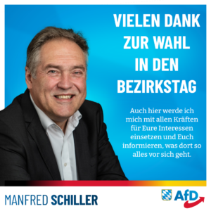 Manfred Schiller - Danke zur Wahl in den Bezirkstag