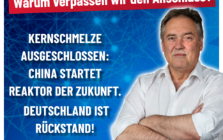 Manfred Schiller AfD - China Atom-Kraft voraus.