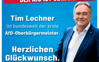 Manfred Schiller AfD - Oberbürgermeister - Herzlichen Glückwunsch