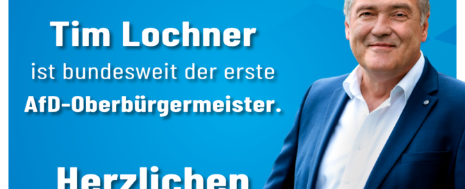 Manfred Schiller AfD - Oberbürgermeister - Herzlichen Glückwunsch