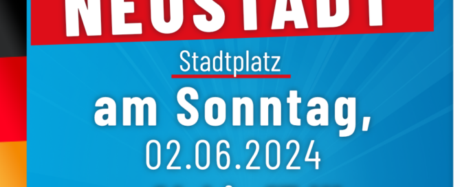 AfD Weiden - Infostand in Neustadt - 02-06-2024