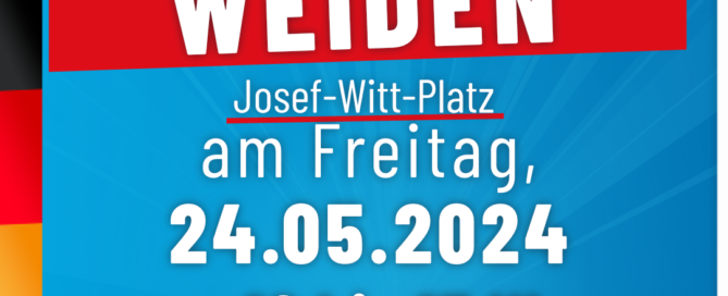 AfD Weiden - Infostand in Weiden - Josef-Witt-Platz - 24.05.2024