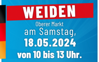 AfD Weiden - Infostand in Weiden am 18.05.2024