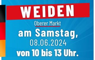 AfD Weiden - Infostand in Weiden - Josef-Witt-Platz - 24.05.2024