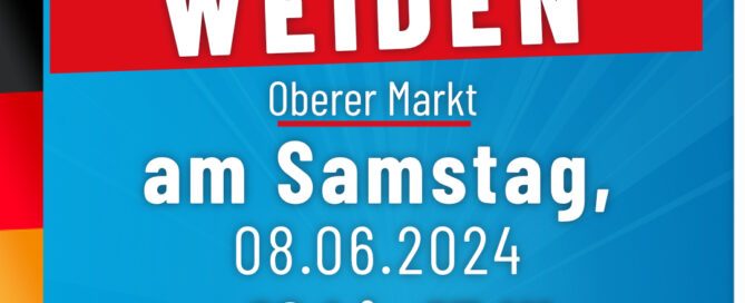 AfD Weiden - Infostand in Weiden - Josef-Witt-Platz - 24.05.2024