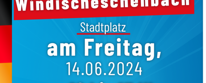 AfD Weiden - Infostand in Windischeschenbach - Stadtplatz - 14.06.2024