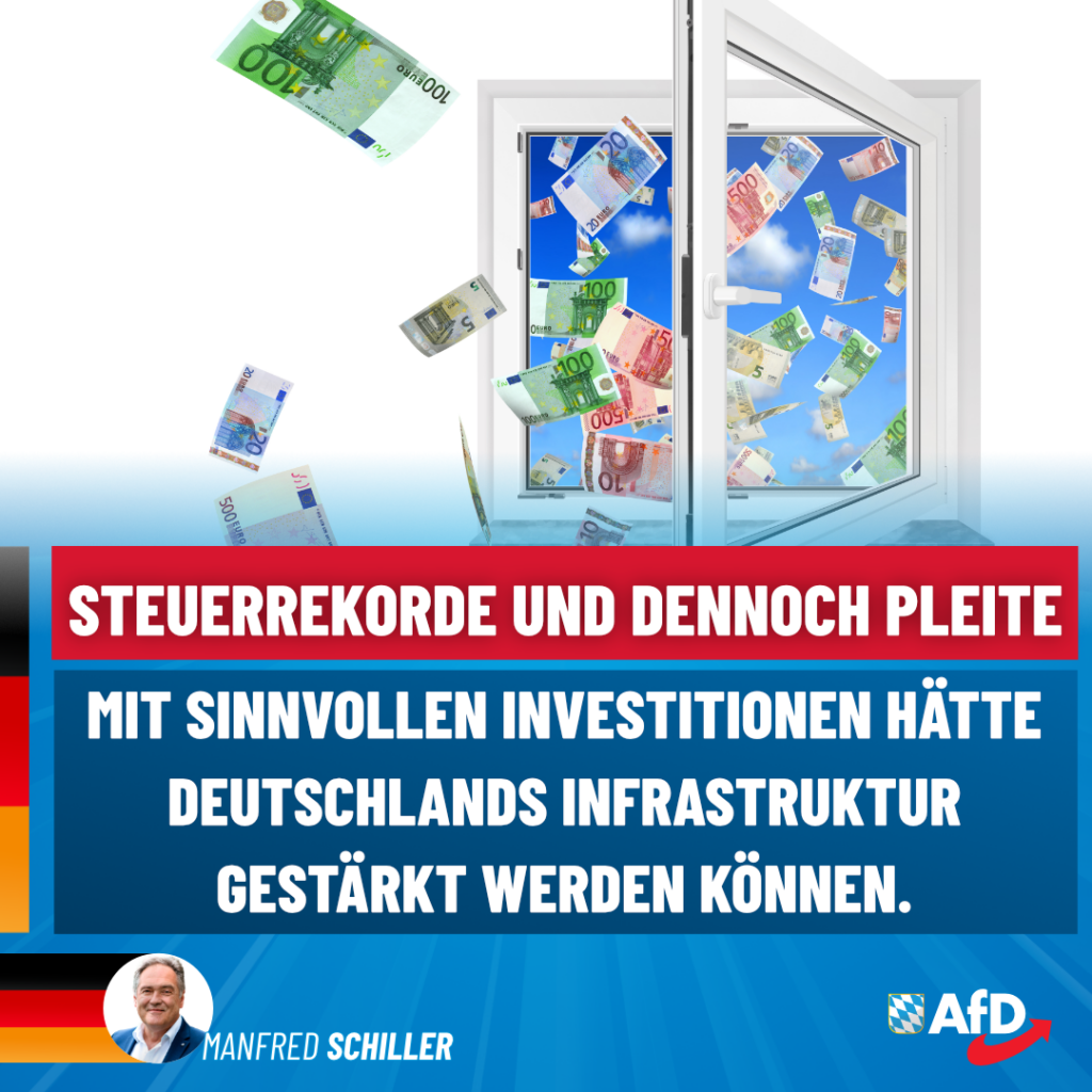 Manfred Schiller AfD - Steuerrekorde und dennoch pleite