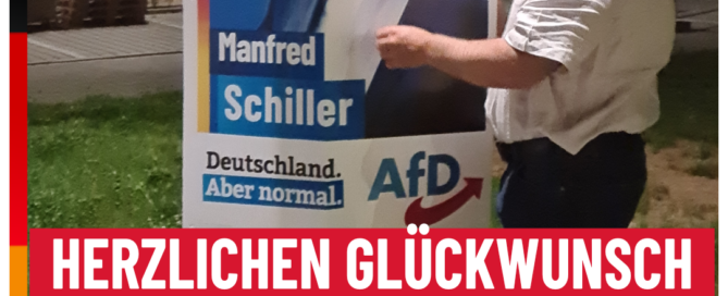 AfD Weiden - Gratulation Manfred Schiller zum Einzug in den Deutschen Bundestag