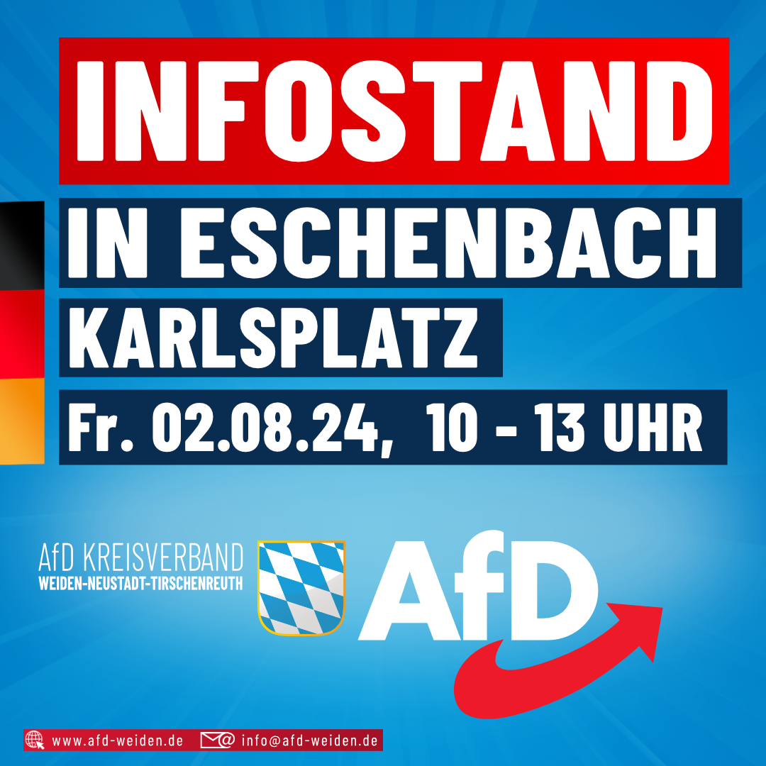 AfD Weiden - Infostand Eschenbach 02.08.2024