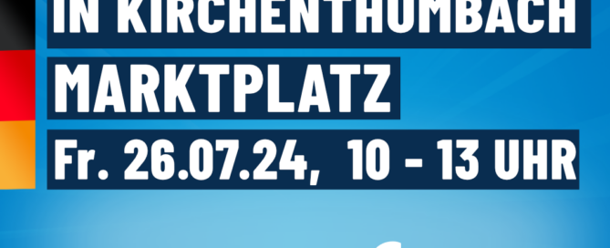 AfD Weiden - Infostand Kirchenthumbach 26-07-2024