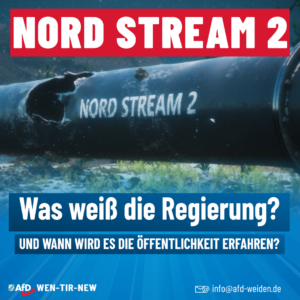 AfD Weiden - Nordstream 2 - Was weiß die Regierung