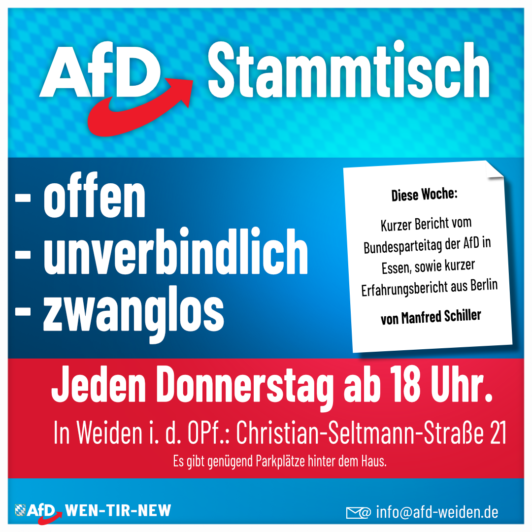 AfD Weiden Stammtisch - 04-07-2024