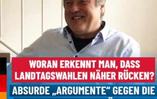 Manfred Schiller AfD - Woran erkennt man, dass Landtagswahlen näher rücken