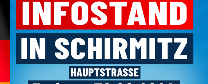 AfD KV Weiden - Infostand in Schirmitz - 30-08-2024