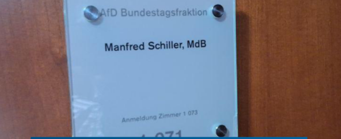 AfD Weiden - Manfred Schiller Mitglied des Bundestags