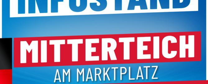 AfD Infostand 2024 - Mitterteich - 04.10.2024