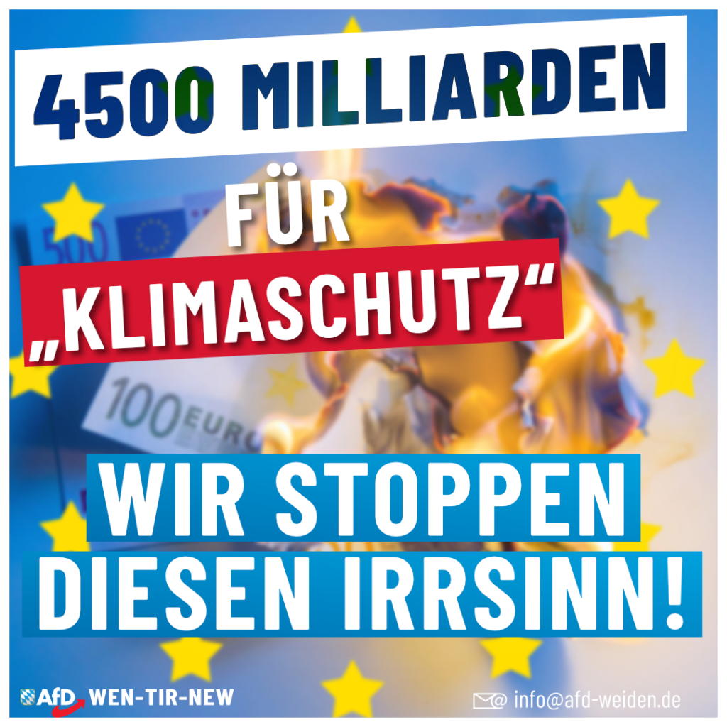 AfD Weiden - 4500 Mrd für Klimaschutz