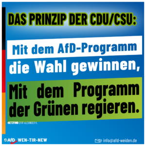 AfD Weiden - Das Prinzip der CDU-CSU