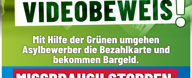 AfD Weiden - Bezahlkarte Misbrauch Grüne Asylbewerber