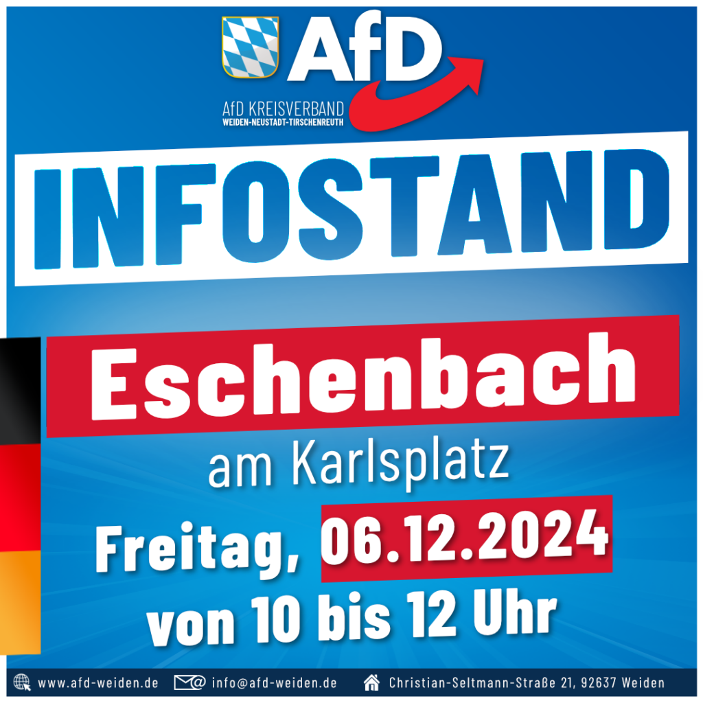AfD Infostand - Eschenbach 06-12- 2024