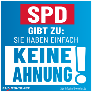 AfD Weiden - SPD hat keine Ahnung
